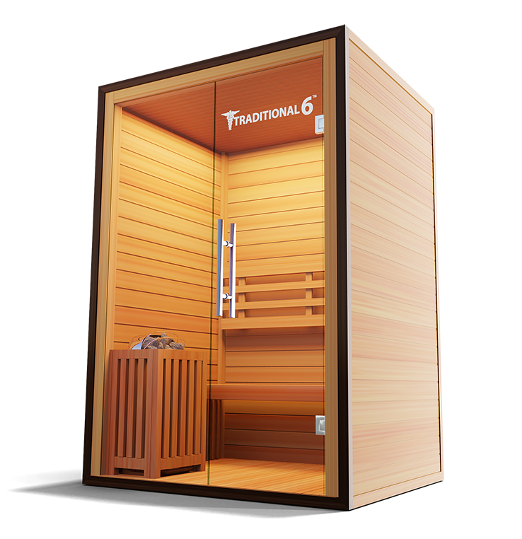MedicalSaunas Traditional 6™ Steam Sauna – 3‑Person Cabin