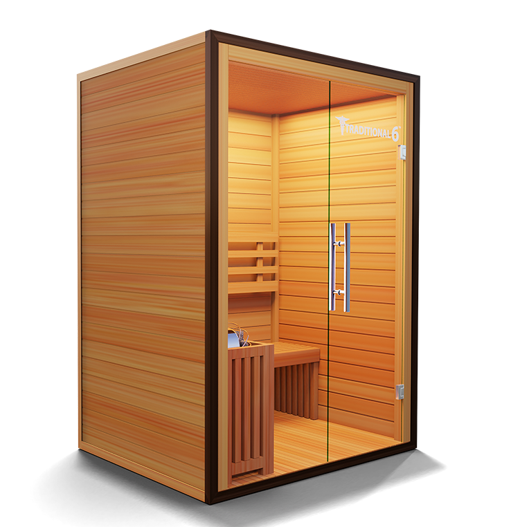 MedicalSaunas Traditional 6™ Steam Sauna – 3‑Person Cabin