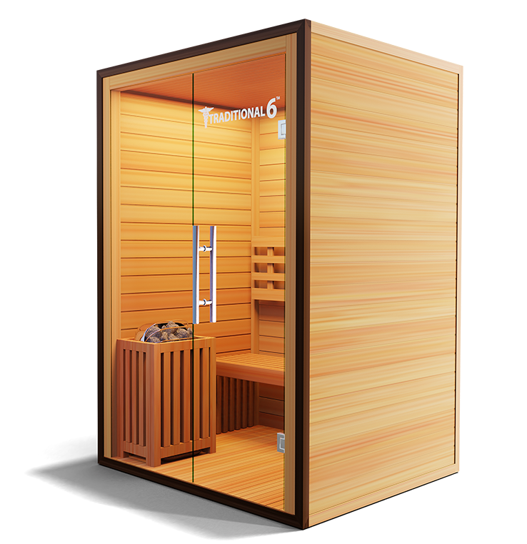MedicalSaunas Traditional 6™ Steam Sauna – 3‑Person Cabin