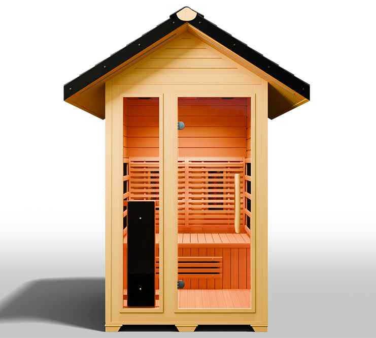 MedicalSaunas Nature 5™ Outdoor Infrared Sauna – 2‑Person Hybrid Cabin