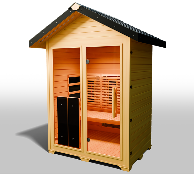 MedicalSaunas Nature 6™ Outdoor Hybrid Sauna – 3‑Person Cabin