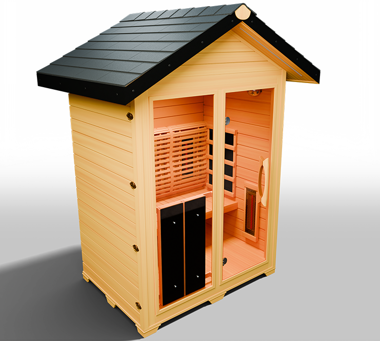 MedicalSaunas Nature 6™ Outdoor Hybrid Sauna – 3‑Person Cabin