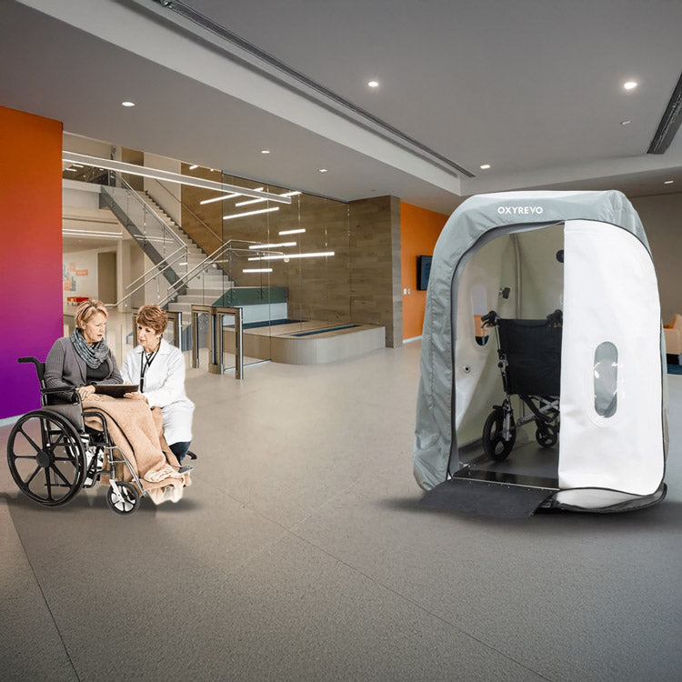 OxyRevo Heal40 – 1.4 ATA Wheelchair Hyperbaric Chamber