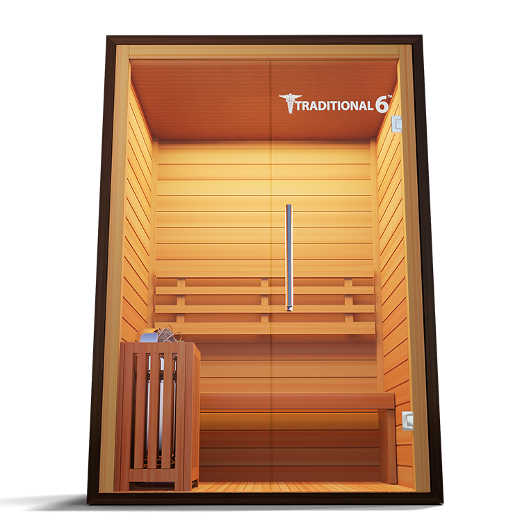 MedicalSaunas Traditional 6™ Steam Sauna – 3‑Person Cabin
