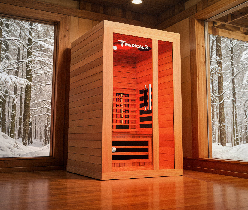 MedicalSaunas Medical 3™ Infrared Sauna – 1‑Person Wellness Cabin