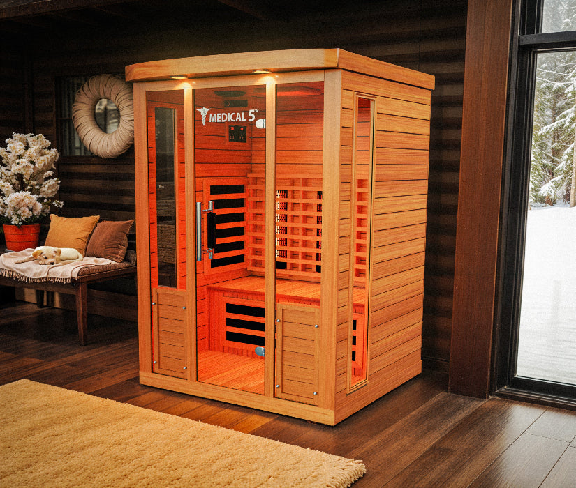 MedicalSaunas Medical 5™ Infrared Sauna – 3‑Person Wellness Cabin