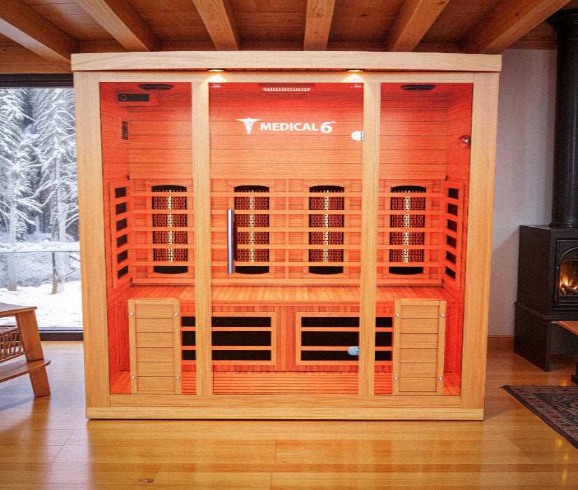 MedicalSaunas Medical 6™ Infrared Sauna – 4 to 6 Person Wellness Cabin