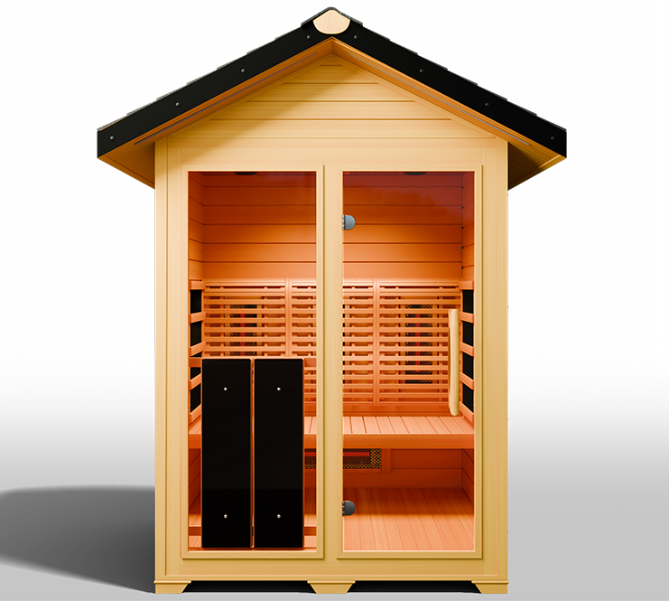 MedicalSaunas Nature 6™ Outdoor Hybrid Sauna – 3‑Person Cabin